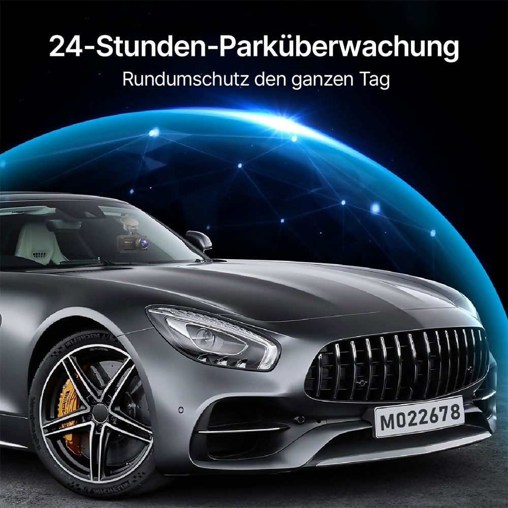 4K dashcam with 3.94" screen / Front & rear / Car camera with 170° wide-angle view / Night vision / Parking monitoring / G-sensor